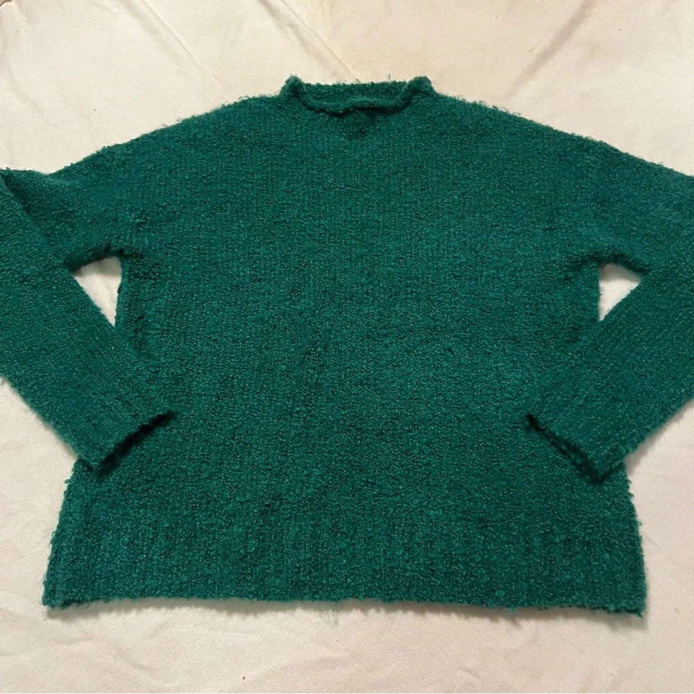 J. Crew women’s fuzzy polyester wool and alpaca sweater.